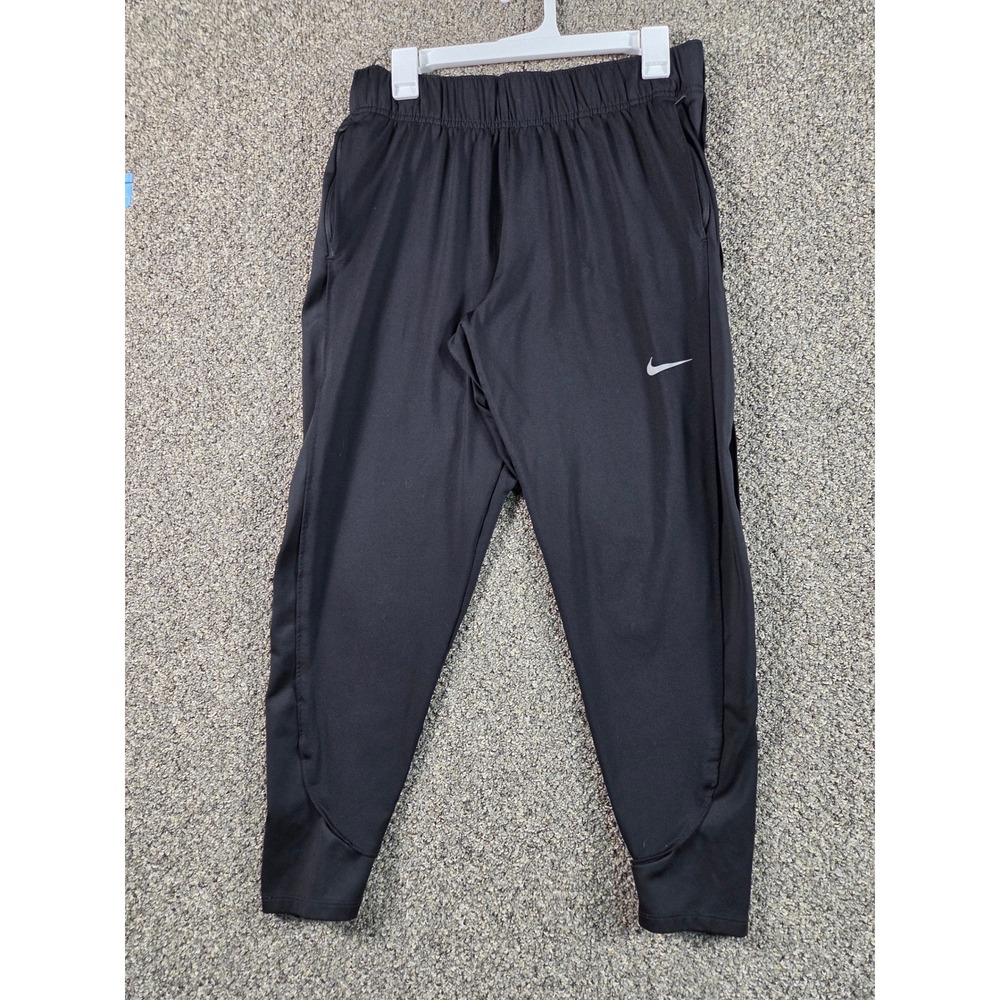 Nike Athletic Pants Mens Large Black Therma-Fit Tapered Training Sweats 0340 - Picture 1 of 4